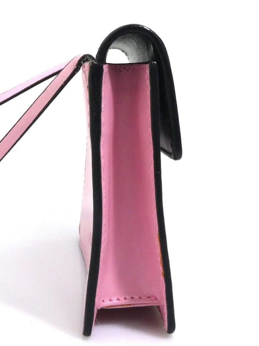 Auth PRADA Pochette Pink Leather/Silvertone - e61826a - Picture 5 of 14